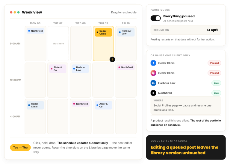 What we shipped in August: calendar filters and client links