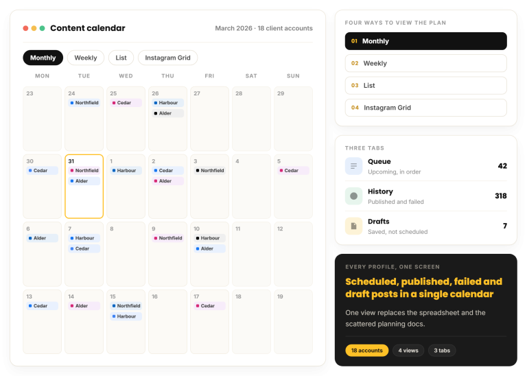 The content calendar system that survives a busy week