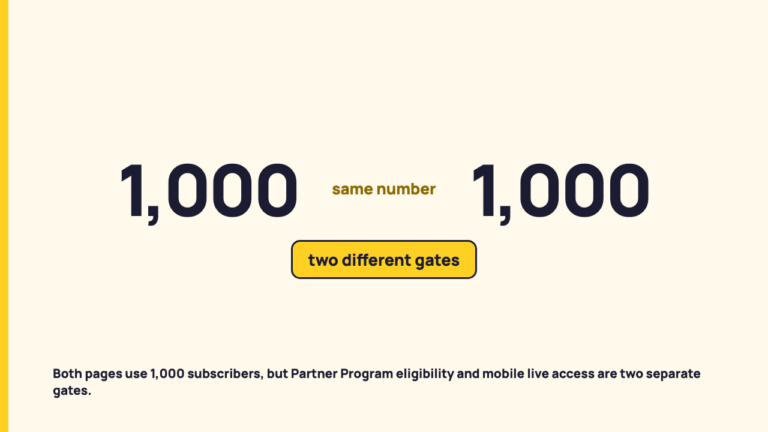 YouTube Partner Program Eligibility Won’t Get You Live