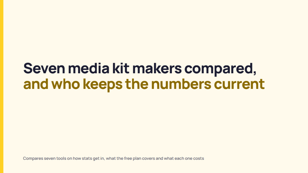 Best Media Kit Makers for Creators and Influencers