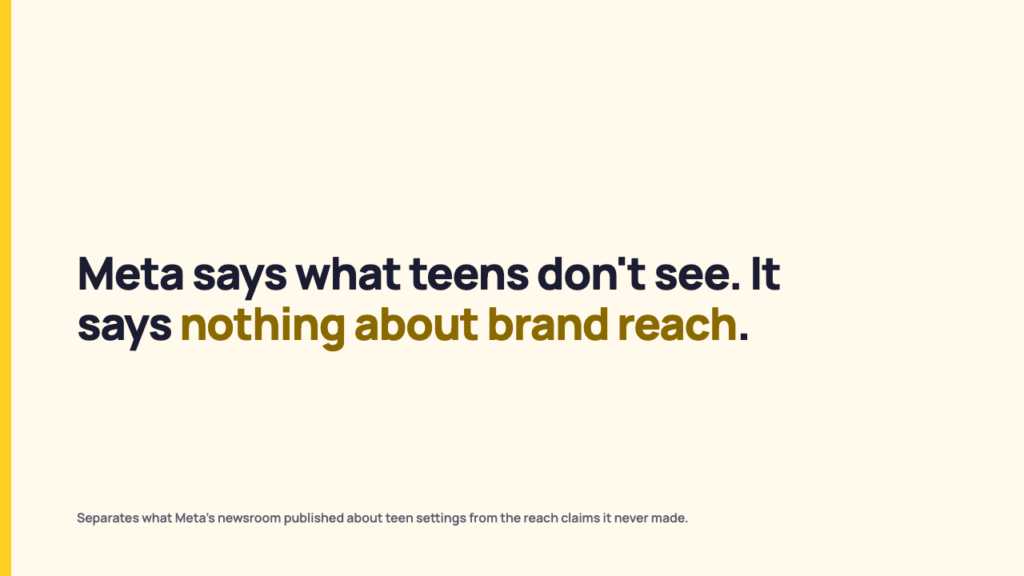 Instagram teen settings: what Meta says about brand posts