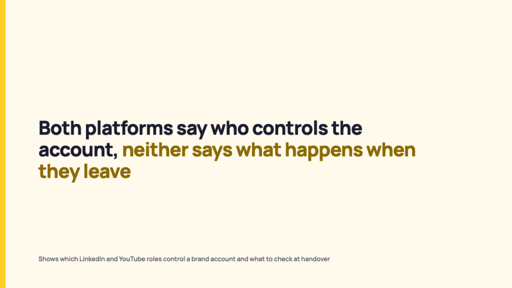 Who Owns the Account When the Manager Leaves? The Help Pages