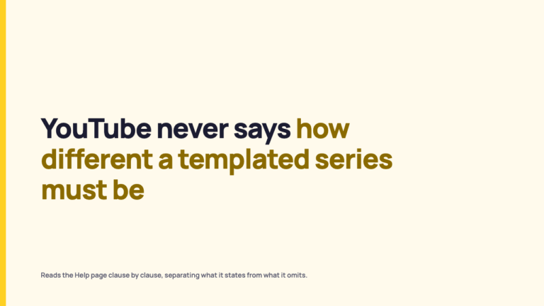 YouTube’s Inauthentic Content Policy for Brand Channels